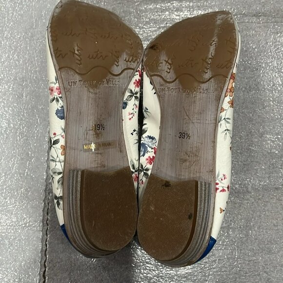[39.5/US9.5] Un Tour en Ville Slip in Floral Leather Flat Shoe - Picture 4 of 7